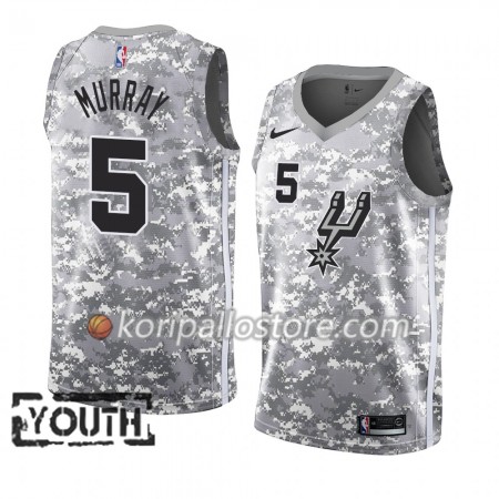 San Antonio Spurs Dejounte Murray 5 2018-19 Nike Harmaa Lasten Pelipaidat Swingman